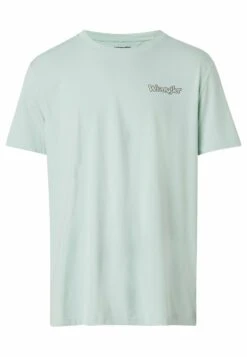 Wrangler Logo Tee - Camiseta Estampada - Surf Spray -Wrangler b6752a82a01f4346bd7e10906d6d123d