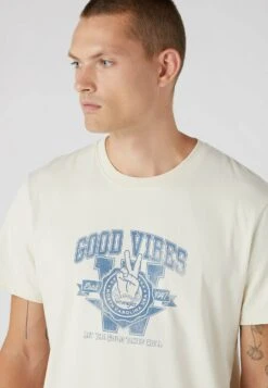 Wrangler Varsity - Camiseta Estampada - Turtledove -Wrangler b71c38c011e44b4a88cb495a9e9157df