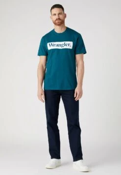 Wrangler Camiseta Estampada - Deep Teal Green -Wrangler b9d35db2159f4d82af8e8450a512d0f4