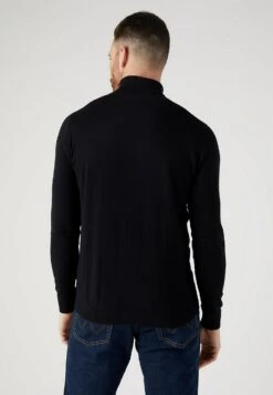 Wrangler Roll Neck- Jersey De Punto - Black -Wrangler ba80efc64d6b465d8656bcbb37a1cc84