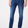 Wrangler Larston - Vaqueros Rectos - Blue Denim