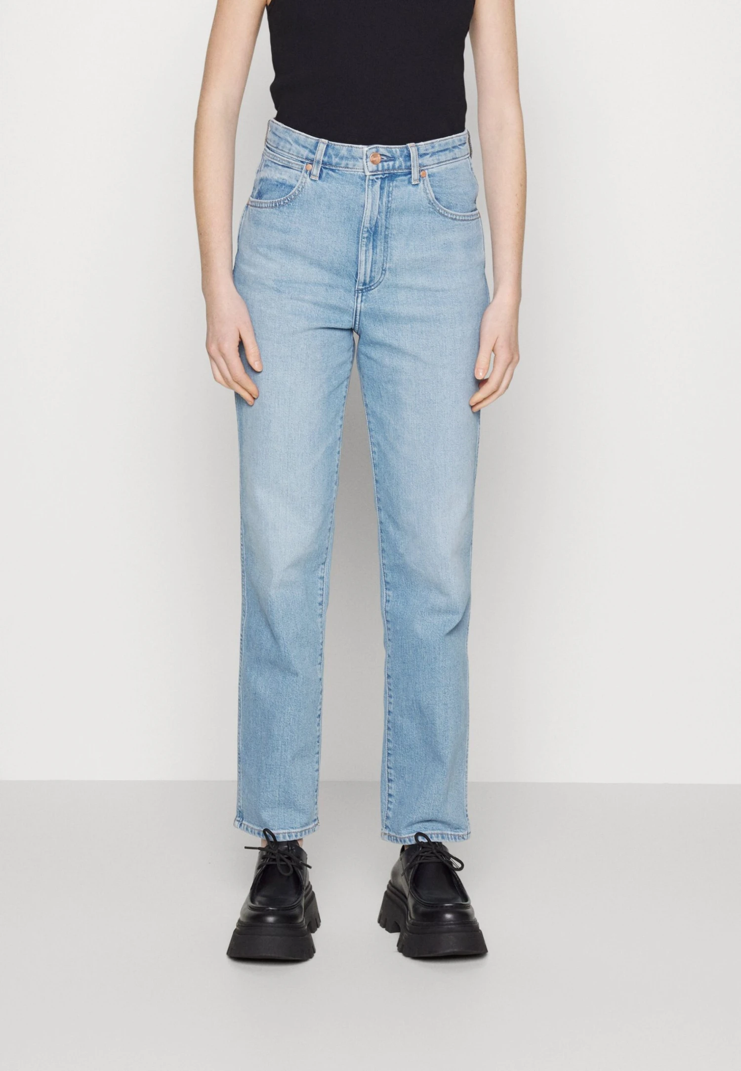 Wrangler Mom - Vaqueros Rectos - Blue 3 Wrangler Mom - Vaqueros Rectos - Blue