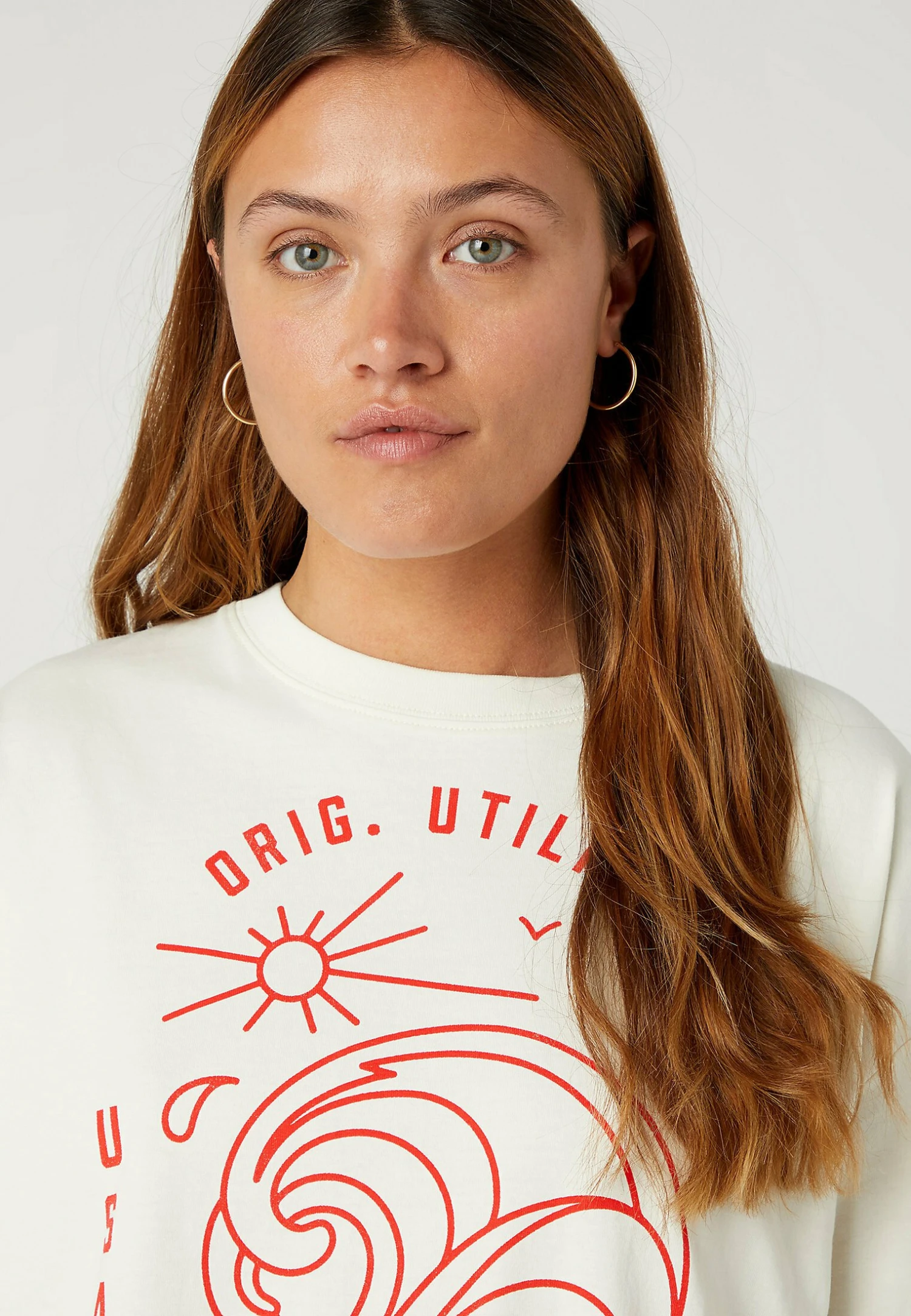 Wrangler Loose - Camiseta Estampada - Natural Ecru 6 Wrangler Loose - Camiseta Estampada - Natural Ecru - Imagen 4