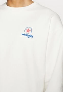 Wrangler Logo Crew - Sudadera - White -Wrangler c52b58e807ff40e2a94a26d9b8d2ebcf