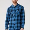 Wrangler Ls Western - Camisa - Federal Blue -Wrangler c876b1fd46f74355bdfef8fd593e5ba3