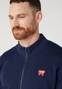 Wrangler Funnel Neck Zip - Sudadera Con Cremallera - Real Navy -Wrangler c90268674db84a3eb0bc64497e394df0
