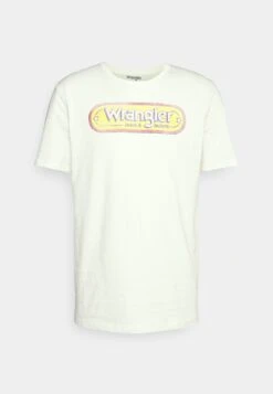 Wrangler Branded Tee - Camiseta Estampada - Worn White -Wrangler c9178297237a4e2c92fc090d98e2d38a