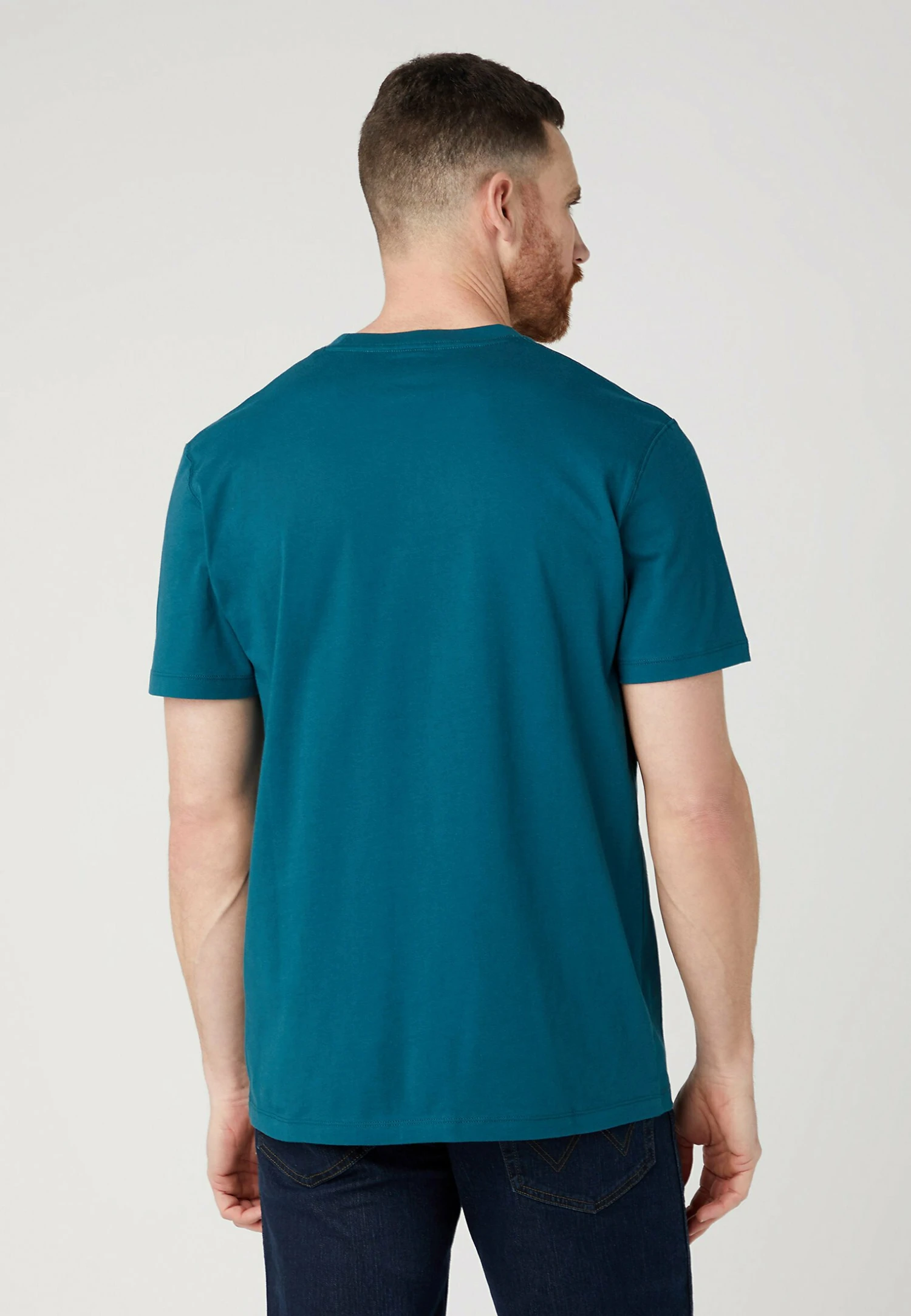 Wrangler Sign Off - Camiseta Básica - Deep Teal Green 5 Wrangler Sign Off - Camiseta Básica - Deep Teal Green - Imagen 3