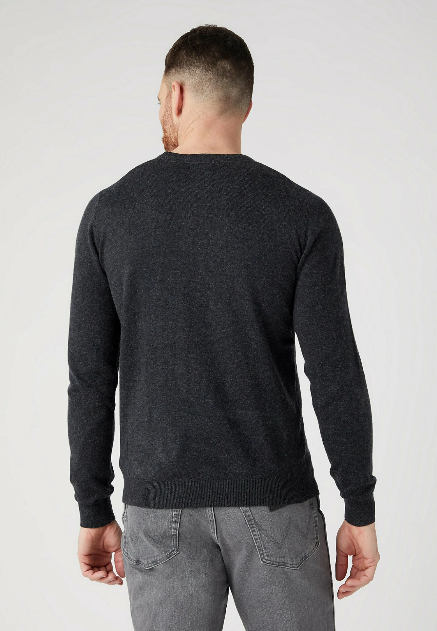 Wrangler Crewneck - Jersey De Punto - Dark Grey Melee 5 Wrangler Crewneck - Jersey De Punto - Dark Grey Melee - Imagen 3