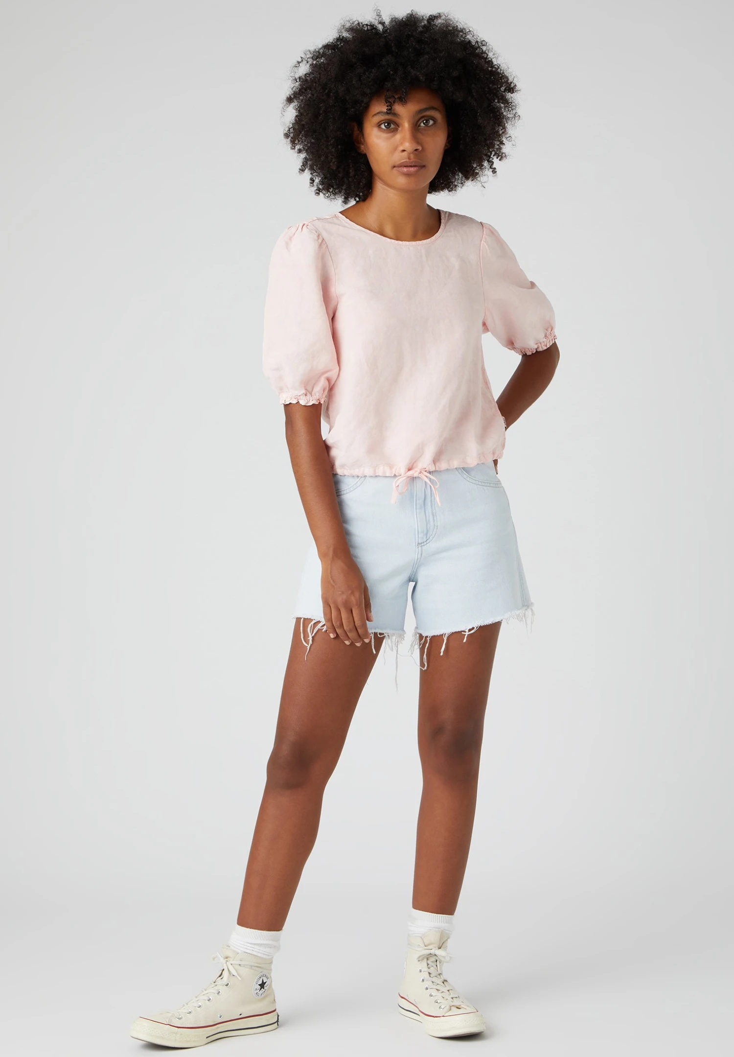 Wrangler Puff Sleeve Shirt - Sudadera Con Cremallera - Rose 4 Wrangler Puff Sleeve Shirt - Sudadera Con Cremallera - Rose - Imagen 2