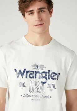 Wrangler Americana Tee - Camiseta Estampada - Worn White 10 Wrangler Americana Tee - Camiseta Estampada - Worn White -Wrangler da48ebd0cd414598bfbfcbd8c207baa8