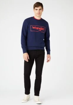 Wrangler Frame Logo Sws - Camiseta De Manga Larga - Navy -Wrangler da7e51f607874a0f8a55432d518e88ef