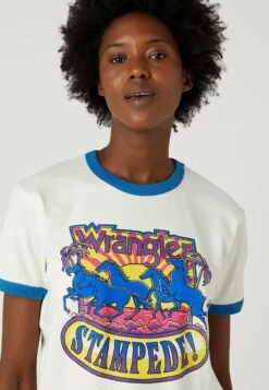 Wrangler Ringer - Camiseta Estampada - Worn White -Wrangler dd352590e6e94b29886ce10785d6cb28