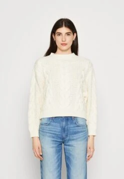 Wrangler Crew Neck Cable - Jersey De Punto - Worn White