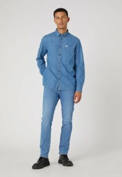 Wrangler Button Down- Camisa - Mid Stone -Wrangler dea7e750c72e471497dab4e2b56f5c88