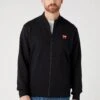 Wrangler Funnel Neck Zip - Sudadera Con Cremallera - Real Black