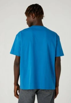 Wrangler Slogan Tee - Camiseta Estampada - Deep Water -Wrangler e368df941f5c40d9b0fd5d3564bf1ffb