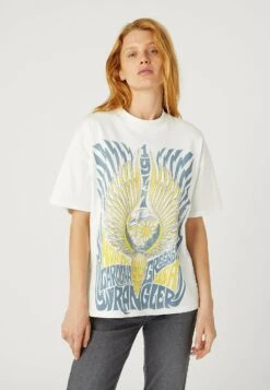 Wrangler Girlfriend - Camiseta Estampada - Worn In White