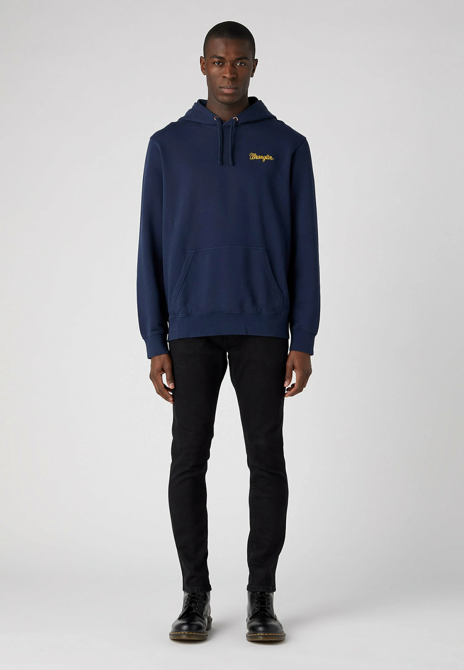 Wrangler Logo- Jersey Con Capucha - Navy 4 Wrangler Logo- Jersey Con Capucha - Navy - Imagen 2