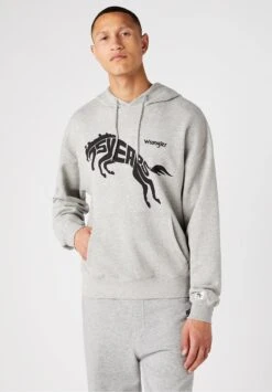 Wrangler 75Th Anni Hoodie - Jersey Con Capucha - Mid Grey Mel