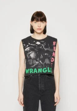 Wrangler Sleeveless- Top - Faded Black