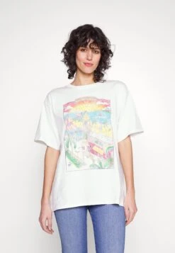 Wrangler Oversized Tee - Camiseta Estampada - Worn In White