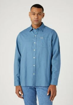 Wrangler Pkt- Camisa - Captains Blue