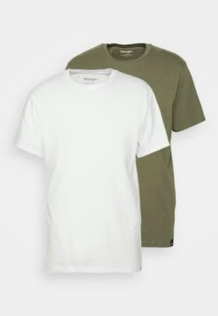 Wrangler 2 Pack - Camiseta Básica - Dusty/Olive -Wrangler edffc27b3db5439faffdd85e487abcb1
