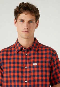 Wrangler Camisa - Red -Wrangler eeeb7d27d05943eaa06c1e757bcbc430