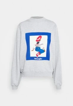 Wrangler Sudadera - Light Grey -Wrangler f2a3a574b3654fad97edaca5a7d26fa4