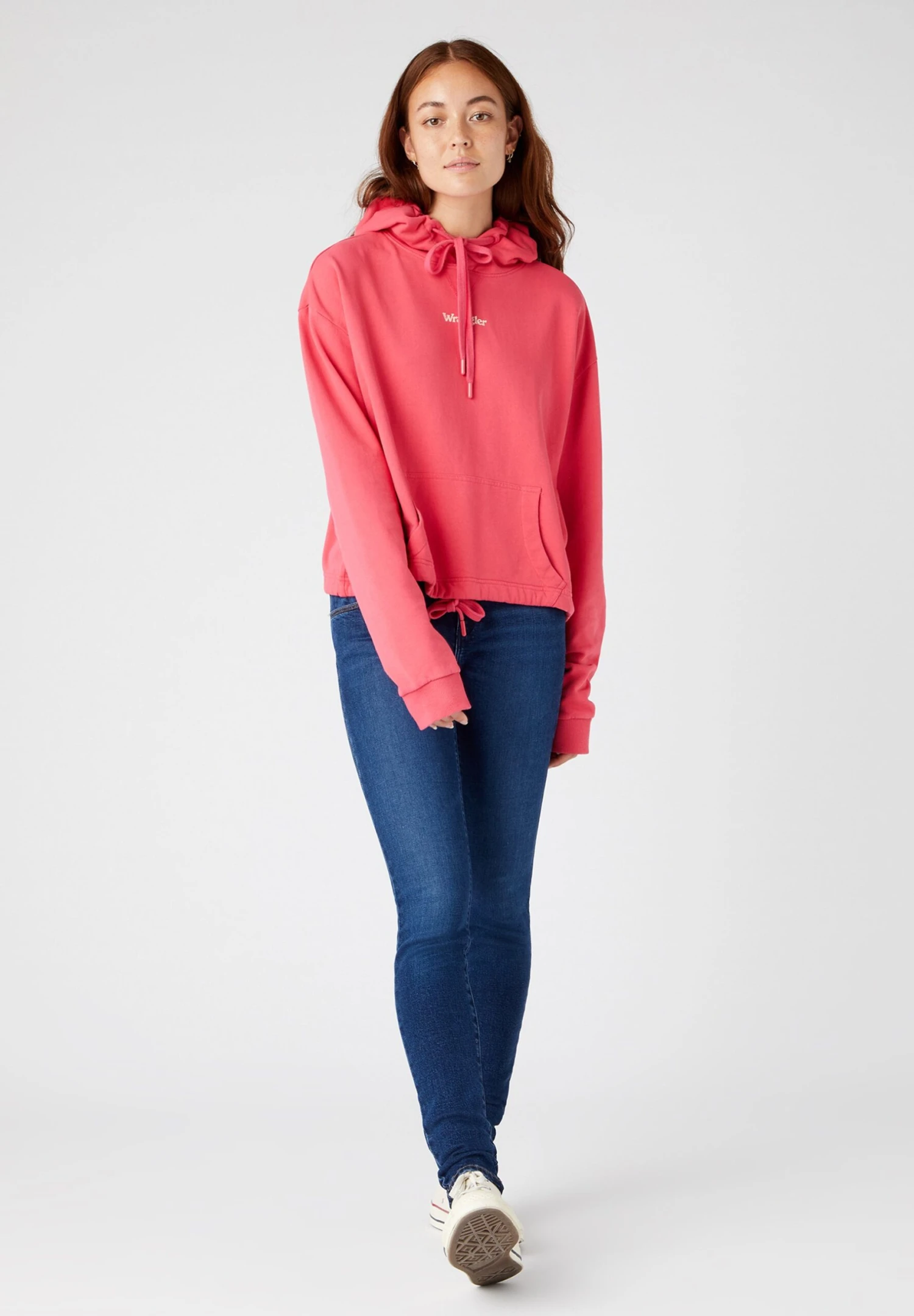 Wrangler Drawcord Hoodie - Jersey Con Capucha - Hot Pink 4 Wrangler Drawcord Hoodie - Jersey Con Capucha - Hot Pink - Imagen 2