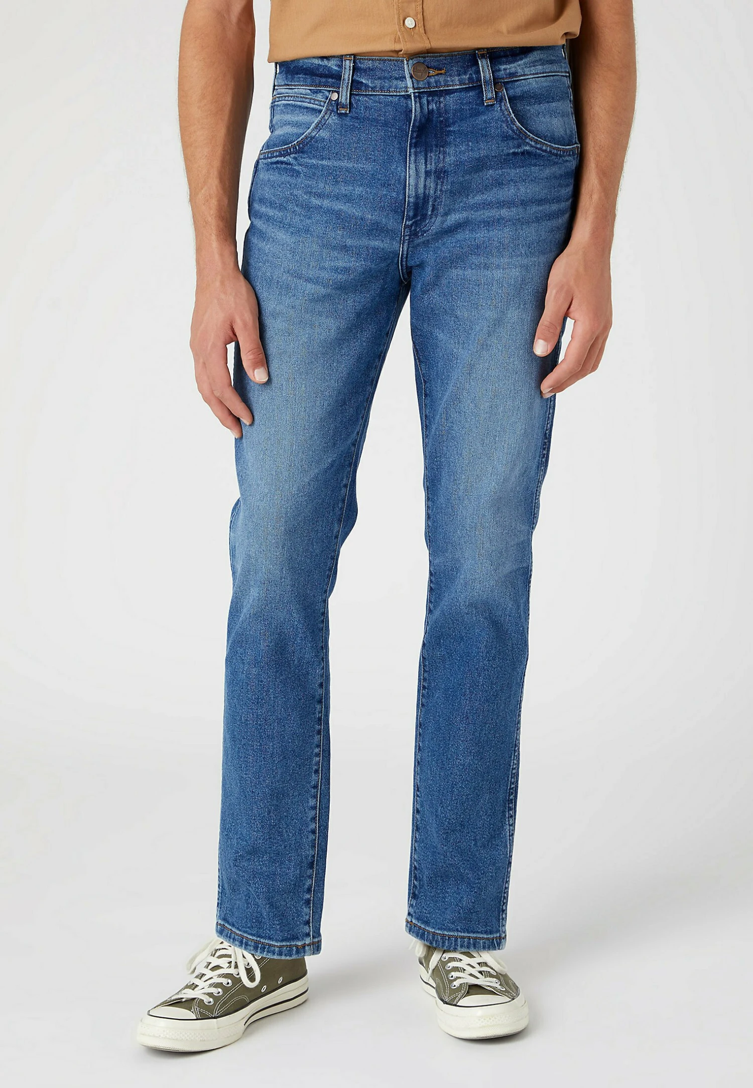 Wrangler Larston - Vaqueros Rectos - Smoke Sea 3 Wrangler Larston - Vaqueros Rectos - Smoke Sea
