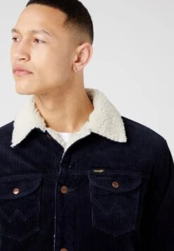 Wrangler Sherpa - Chaqueta Vaquera - Navy -Wrangler f9ed5315eaf7469a973109c26b9bc2fd