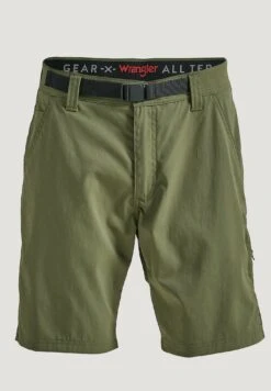 Wrangler 8Pkt Belted- Shorts - Dusty Olive -Wrangler fa3557e2fffb430bb2bcbfbc3fd7ed16
