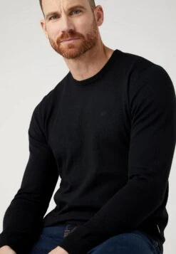 Wrangler Crewneck - Jersey De Punto - Real Black -Wrangler fa5de939223b4242afc18b97fcc62956