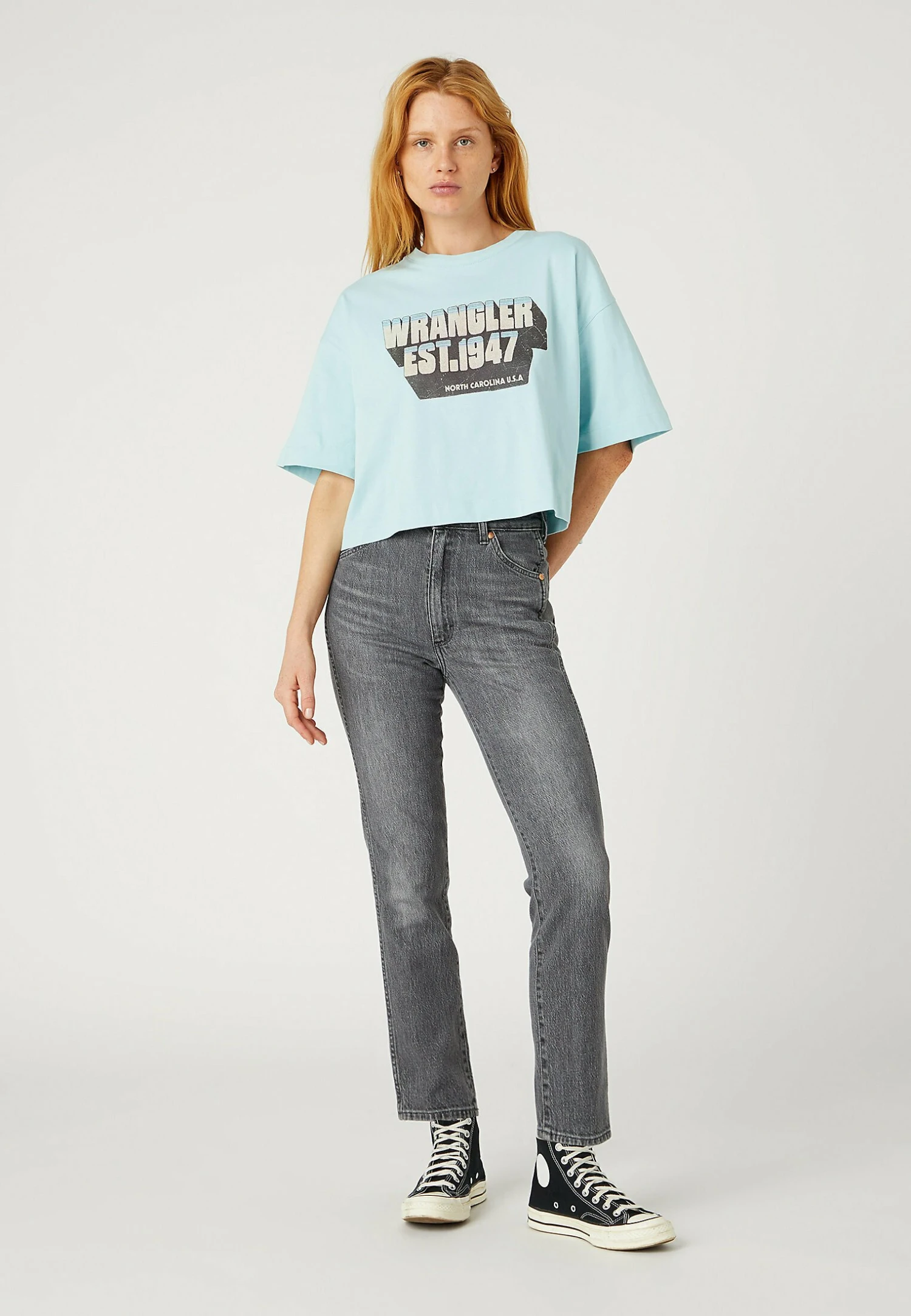 Wrangler Boxy - Camiseta Estampada - Canal Blue 4 Wrangler Boxy - Camiseta Estampada - Canal Blue - Imagen 2
