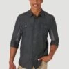 Wrangler All Terrain Gear Mixed Materials Shirt - Camisa - Black -Wrangler fe7cc4a787604b95a25a96c64c50068d