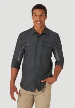 Wrangler All Terrain Gear Mixed Materials Shirt - Camisa - Black