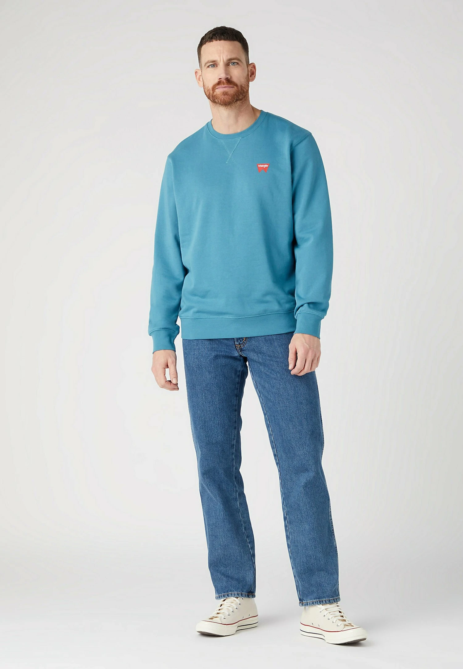 Wrangler Sign Off Crew - Sudadera - Storm Blue 4 Wrangler Sign Off Crew - Sudadera - Storm Blue - Imagen 2