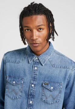 Wrangler 27Mw - Camisa - Blue -Wrangler ff6f8c53a0404750817f3db23623b023